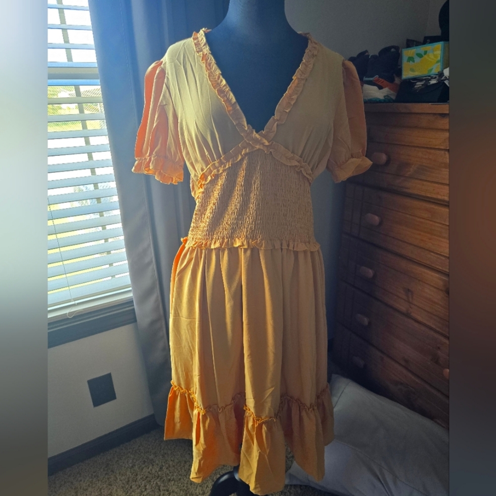 NWOT Magnolia Oaks XL Butter Yellow Sundress